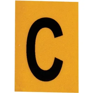 BRADY 5920-C Letter Label 1 Inch Height Character PK25 | AG9KNQ 20TC84