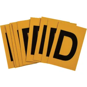 BRADY 5920-D Letter Label D 1-1/2 Inch Height x 1 Inch Width PK25 | AH3KBB 32MJ35