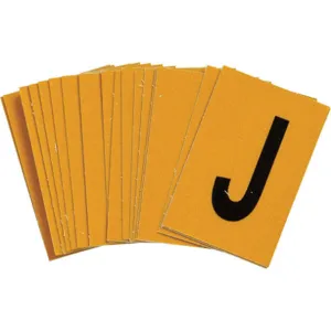 BRADY 5920-J Letter Label J 1-1/2 Inch Height x 1 Inch Width PK25 | AH3KBE 32MJ38