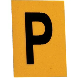 BRADY 5920-P Letter Label 1 Inch Height Character PK25 | AG9KNT 20TC86