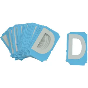 BRADY 6004-D Letter Label D Photoluminescent Polyester Tape PK25 | AH2MAM 29TR90