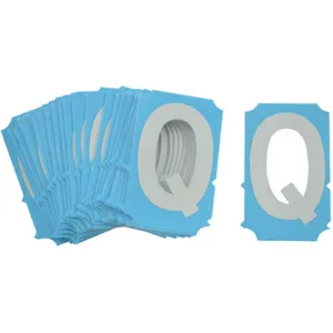 BRADY 6001-Q Letter Label Q Photoluminescent Polyester Tape PK25 | AH2LWY 29TP97