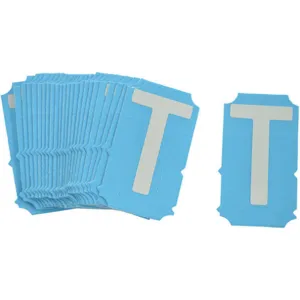 BRADY 6001-T Letter Label T Photoluminescent Polyester Tape PK25 | AH2LXB 29TR01