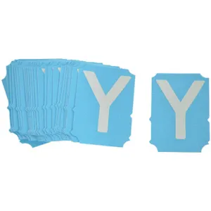 BRADY 6003-Y Letter Label Y Photoluminescent Polyester Tape PK25 | AH2MAH 29TR76