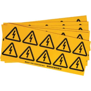 BRADY 60202 Warning Label 2 Inch H 2 Inch Width - Pack Of 10 | AA7GWN 15Y492