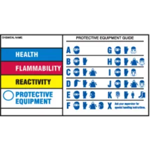 BRADY 60332 Hmig Label 2 Inch H 3-1/2 Inch Width - Pack Of 25 | AA7GWH 15Y487