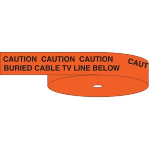 BRADY 63009 Underground Warning Tape 1000 Feet | AG9KYF 20TK79