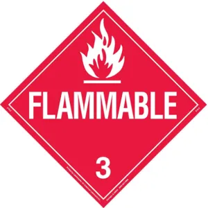 BRADY 63409 Vehicle Placard Flammable | AE9WYE 6N965