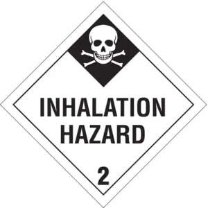 BRADY 63439 Vehicle Placard Inhalation Hazard | AE9WYG 6N995