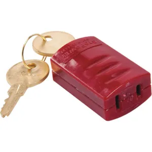 BRADY 65673 Power Cord Lockout Red | AE7VFY 6AP32