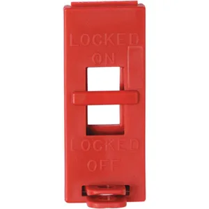 BRADY 65696 Wall Switch Lockout Red 9/32 Inch Diameter - Pack Of 6 | AB8YEV 2AF98