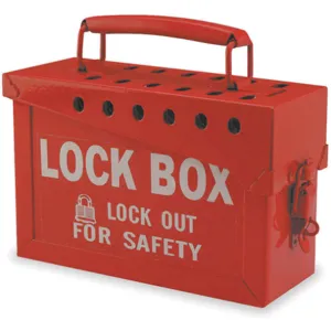 BRADY 65699 Group Lockout Box 13 Locks Max Red | AA9GLE 1D677