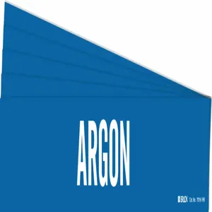 BRADY 7016-1HV-PK Pipe Marker, Legend: Argon, Iiar System Abbreviation Not Applicable | CH6KUH 781X67