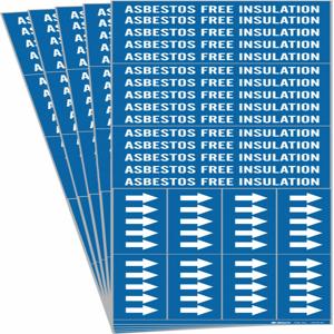 BRADY 7018-3C-PK Pipe Marker, Legend: Asbestos Free Insulation, Iiar System Abbreviation Not Applicable | CH6KUL 781WF8