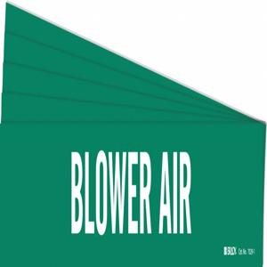 BRADY 7029-1-PK Rohrmarkierer, Legende: Blower Air, Iiar-Systemabkürzung nicht anwendbar | CH6KVD 781WR2