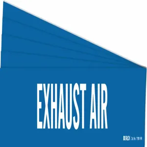 BRADY 7100-1HV-PK Pipe Marker, Legend: Exhaust Air, Iiar System Abbreviation Not Applicable | CH6LBJ 781WN0