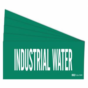 BRADY 7163-1HV-PK Rohrmarkierer, Legende: Industriewasser | CH6LJA 781ZU4