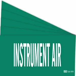 BRADY 7167-1HV-PK Pipe Marker, Legend: Instrument Air, Iiar System Abbreviation Not Applicable | CH6LJN 781WH6