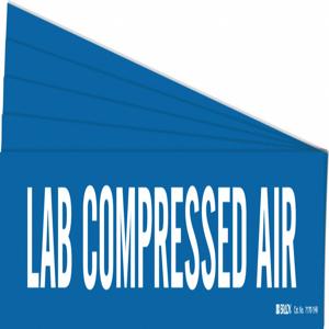 BRADY 7170-1HV-PK Pipe Marker, Legend: Lab Compressed Air, 4 Inch x 24 Inch Size | CH6LKB 781W48