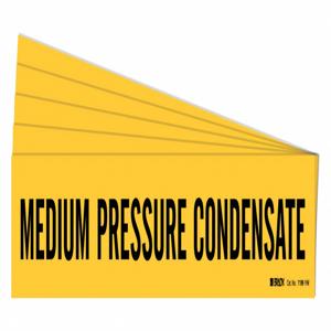 BRADY 7188-1HV-PK Pipe Marker, Legend: Medium Pressure Condensate | CH6LLT 781YY4