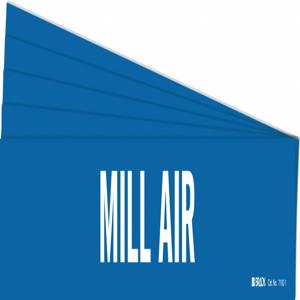 BRADY 7192-1-PK Rohrmarkierer, Legende: Mill Air, Iiar-Systemabkürzung nicht anwendbar | CH6LMJ 781W56
