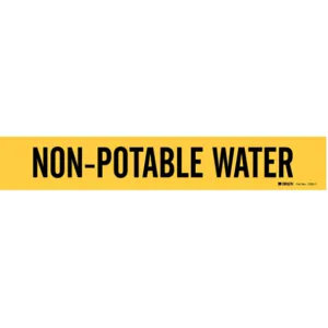 BRADY 7203-1 Pipe Marker Non-potable Water 2-1/2 To 7-7/8 | AE2ZYM 5ADL1