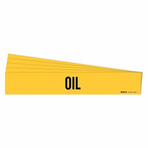 BRADY 7204-1-PK Rohrmarkierer, Öl, Gelb, Schwarz, passend für Rohraußendurchmesser von 2 1/2 bis 7 7/8 Zoll, 1 Rohrmarkierer | CU2ECT 781XT8