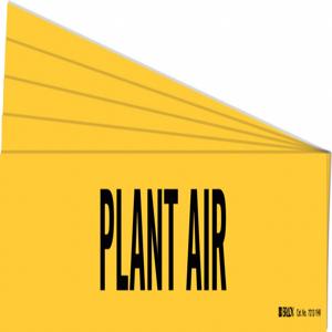 BRADY 7212-1-PK Rohrmarkierer, Legende: Plant Air, Iiar-Systemabkürzung nicht anwendbar | CH6LNY 781WJ8