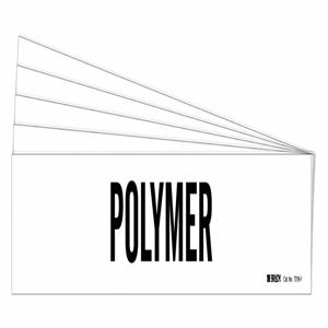 BRADY 7216-1-PK Rohrmarkierer, Legende: Polymer, Iiar-Systemabkürzung nicht anwendbar | CH6LPP 781YM0