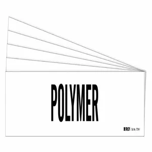 BRADY 7216-1-PK Pipe Marker, Legend: Polymer, Iiar System Abbreviation Not Applicable | CH6LPP 781YM0