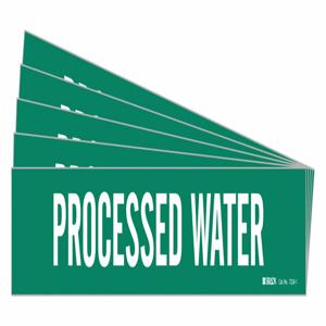 BRADY 7226-1-PK Pipe Marker, Legend: Process Water | CH6LQT 782A52