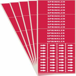 BRADY 7267-3C-PK Rohrmarkierer, Legende: Sprinkler, Iiar-Systemabkürzung nicht anwendbar | CH6LWR 781WU0