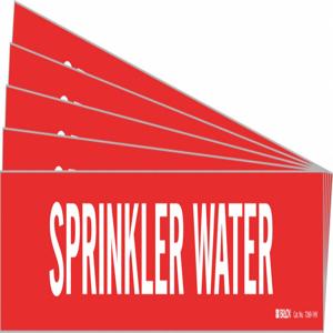 BRADY 7269-1HV-PK Rohrmarkierer, Legende: Sprinklerwasser, 4 Zoll x 24 Zoll Größe | CH6LWT 781WT6