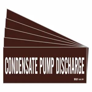 BRADY 7347-1-PK Pipe Marker, Legend: Condensate | CH6MEP 781YV8