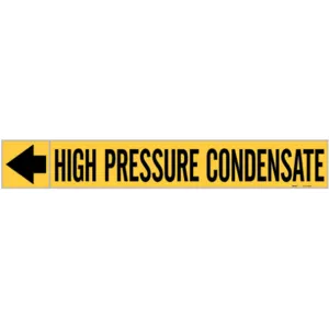 BRADY 73899 Pipe Marker High Pressure Condensate | AF4EYF 8UKY5