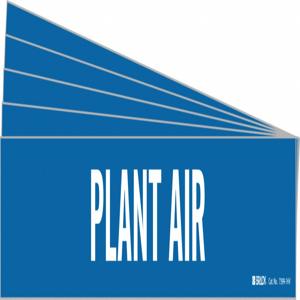 BRADY 7399-1HV-PK Rohrmarkierer, Legende: Plant Air, Iiar-Systemabkürzung nicht anwendbar | CH6MLP 781VZ2