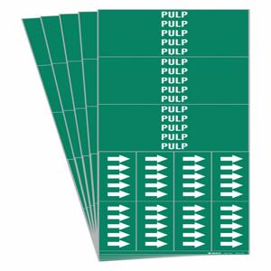BRADY 7401-3C-PK Pipe Marker, Legend: Pulp | CH6MLV 782F75