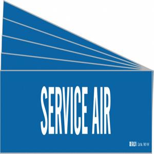 BRADY 7407-1HV-PK Pipe Marker, Legend: Service Air, Iiar System Abbreviation Not Applicable | CH6MMQ 781WN4
