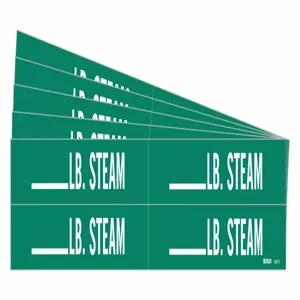 BRADY 7427-4-PK Pipe Marker, Legend: _____ Lb. Steam | CH6MQF 781Z48