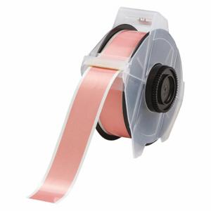 BRADY 76600 Continuous Label Roll, 1 1/8 Inch X 100 Ft, Polyester, Pink, Outdoor | CP2HVT 3ME45