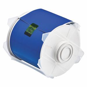 BRADY 76627 Continuous Label Roll, 4 Inch X 100 Ft, Polyester, Blue, Outdoor, 0.003 Inch Label Thick | CP2JLR 3ME72