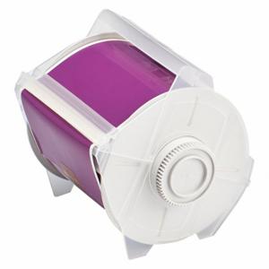 BRADY 76631 Continuous Label Roll, 4 Inch X 100 Ft, Polyester, Purple, Outdoor | CP2JLX 8CWM9