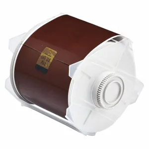 BRADY 76643 Continuous Label Roll, 4 Inch X 100 Ft, Polyester, Brown, Outdoor | CP2JLU 8NCL5