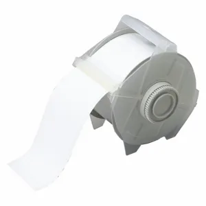 BRADY 76698 Continuous Label Roll, 2 1/4 Inch X 100 Ft, Vinyl, White, Outdoor, 0.005 Inch Label Thick | CP2JGW 3MU20