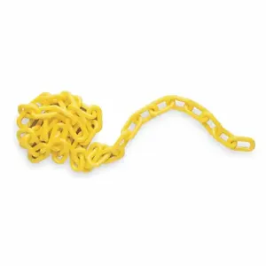 BRADY 78238 Plastic Cha Inch, 2 Inch Size Size, 100 ft Length, Yellow, Polyethylene | CP2HRK 4T630