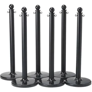 BRADY 80943 Link Warning Post-solid Black-s - Pack Of 6 | AA7GRR 15Y387