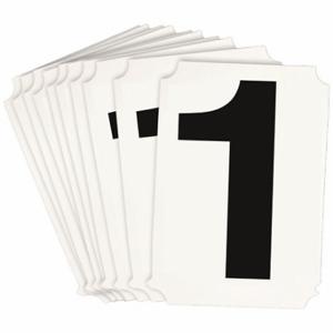 BRADY 8215P-1 Numbers And Letters Labels, 3 Inch Character Height, Non-Reflective, Helvetica, 1, 10 PK | CT3HMG 800P37