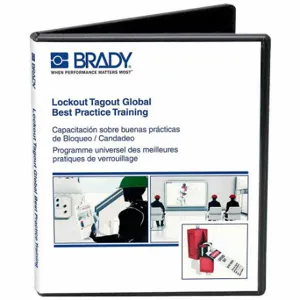 BRADY 833918 Lockout Training, Lockout Tagout Global Best Practice Training Video | CV4QBL 489M41