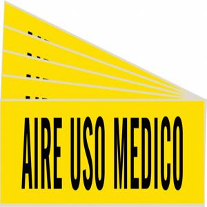 BRADY 83514-PK Rohrmarkierer, Legende: Aire Uso Medico, Iiar Systemabkürzung nicht anwendbar | CH6MUH 781WM0
