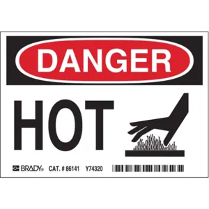 BRADY 86141 Danger Label Self-adhesive - Pack Of 5 | AD3DPB 3YHA4